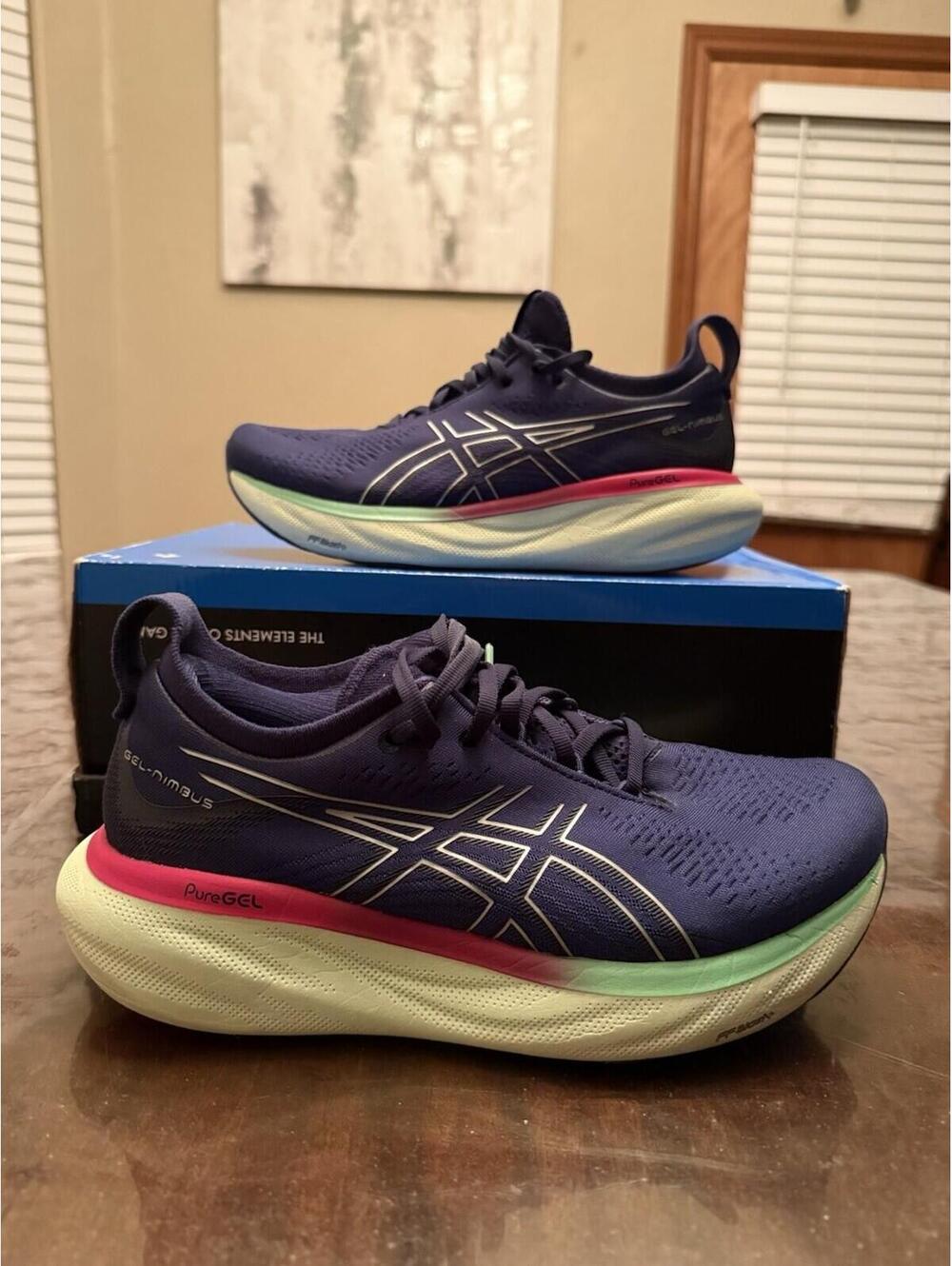 Asics Gel-Nimbus 25 Women's Size 8.5 Running Shoes Blue